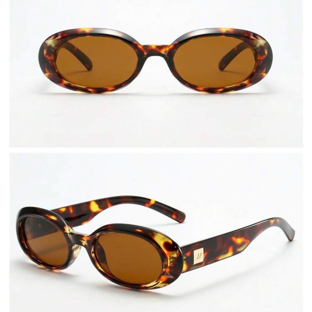 Tortoiseshell Oval Sunglasses